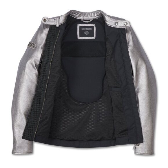 NWOT Women's Leather Harley Davidson Jacket - Picture 2 of 5